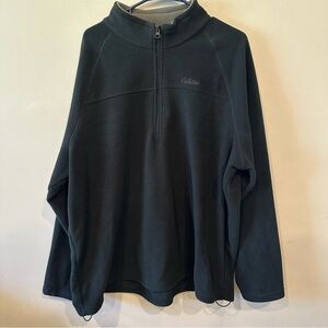 Cabela’s fleece quarter zip black jacket size 2X